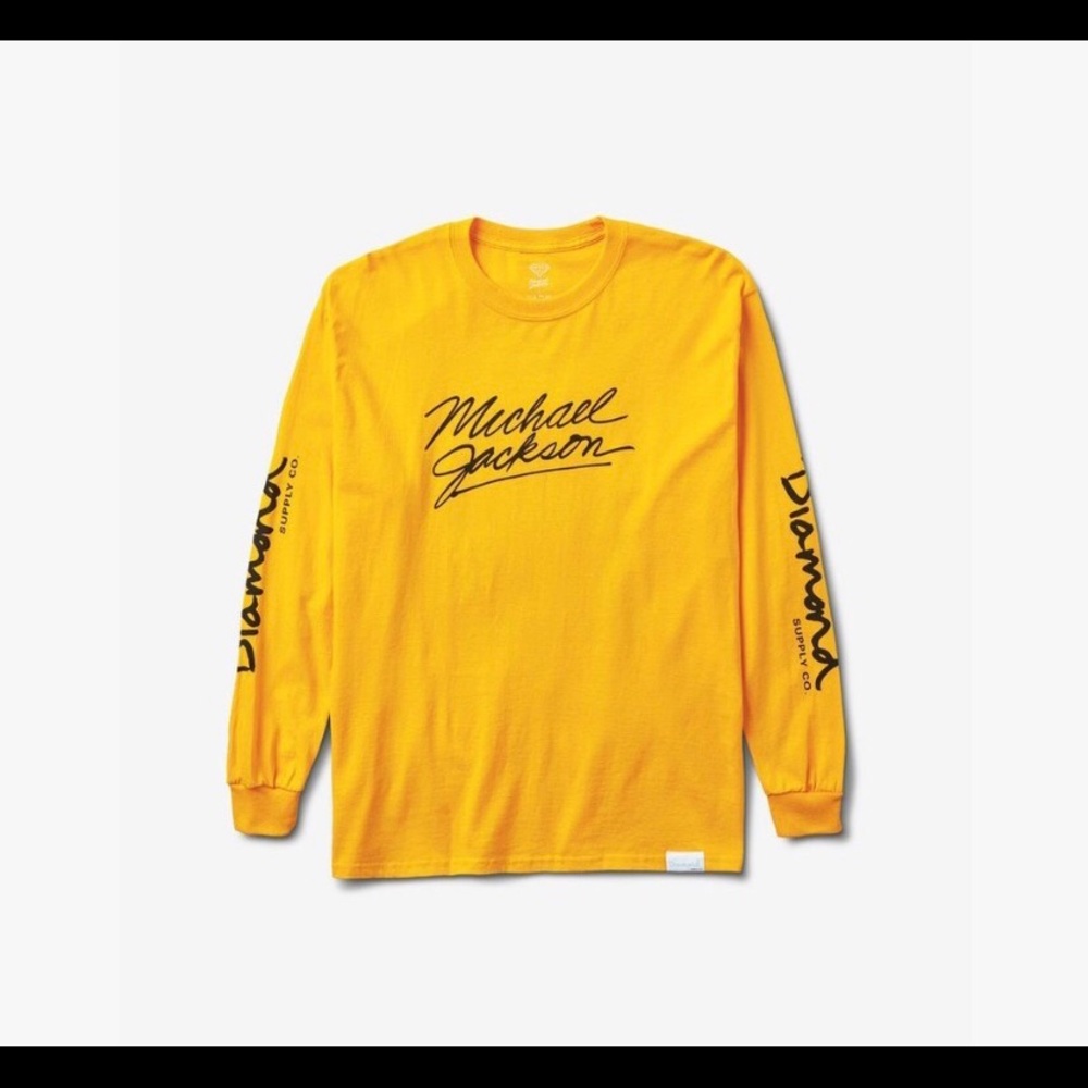 Diamond supply yellow MJ shirt